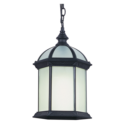Trans Globe Lighting 4183 BK 1 Light Hanging Lantern in Black
